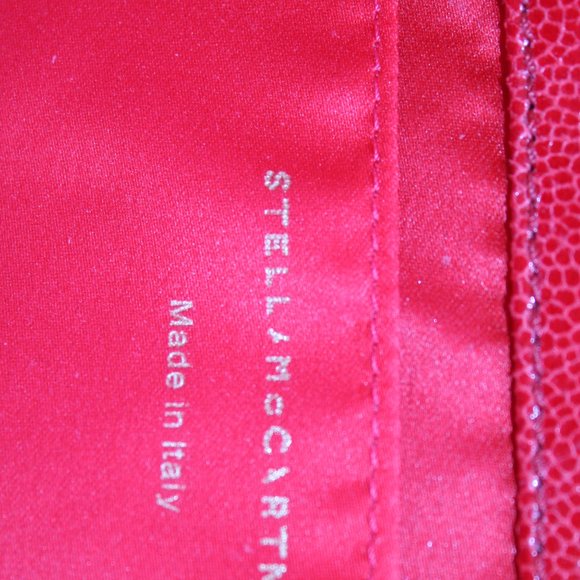 Stella McCartney Red Leather Clutch - Vegan - Picture 8 of 9